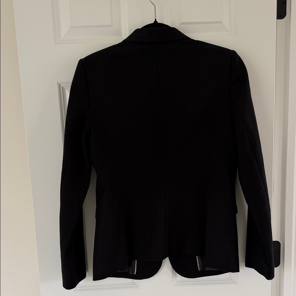 Vince Camuto 98% Cotton Women’s Black Blazer Size 8 - Picture 5 of 6